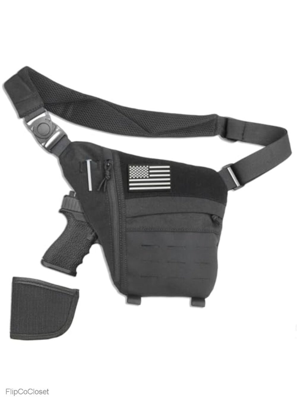 Concealed Carry Sling Bag Anti-Theft CCW Crossbody EDC Travel Bag Nylon